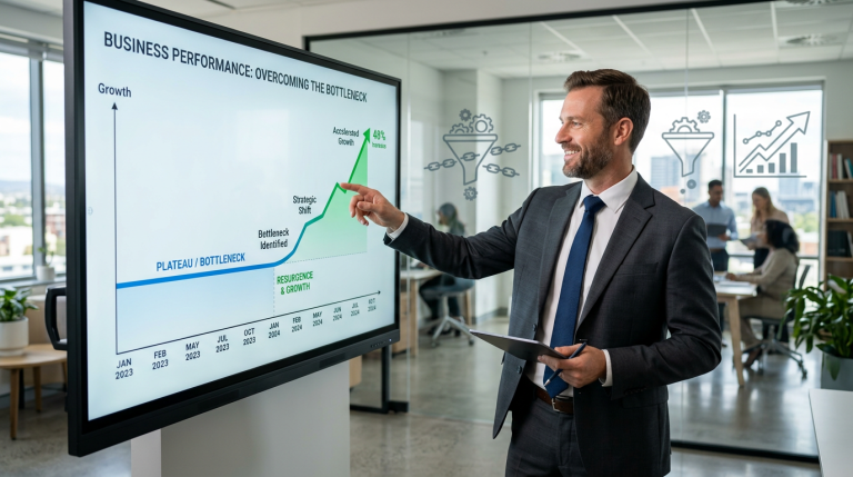 business owner identifying the constraint capping their business growth