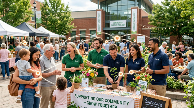 business genuinely participating in its local community to build loyalty