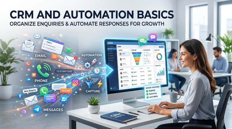 business capturing every enquiry in a CRM so no leads slip away