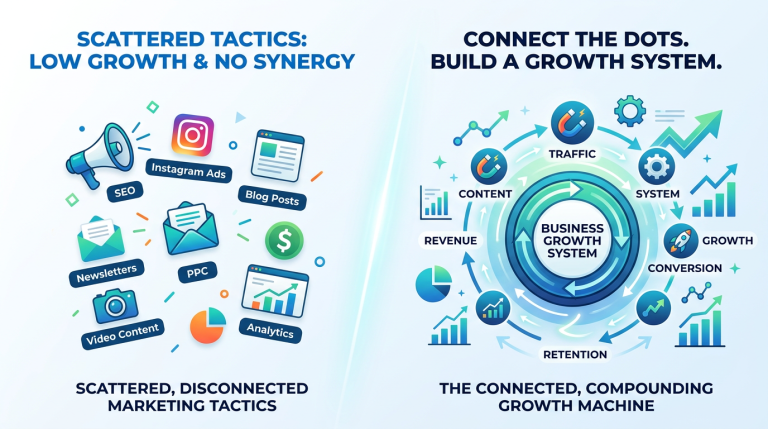 business running a connected growth system rather than scattered tactics