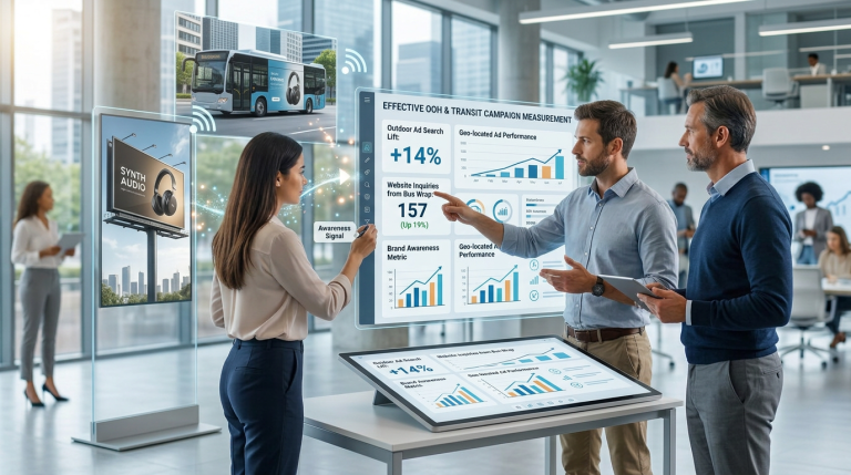 Australian outdoor and transit advertising building measurable brand awareness