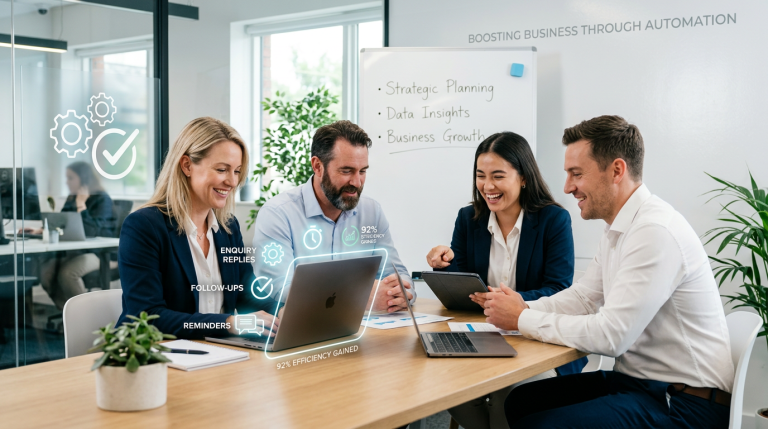 business automating repetitive tasks to save time and win work