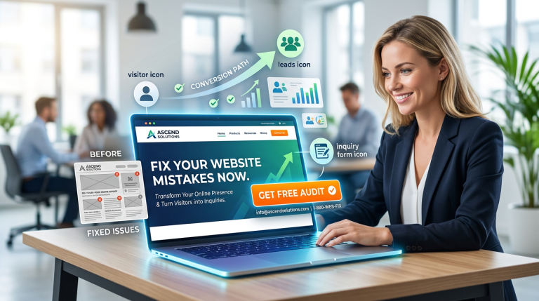 business fixing common website mistakes to capture more enquiries